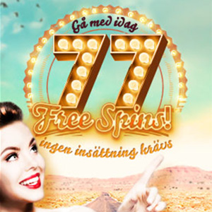 Hos 777 casino få 77 free spins gratis