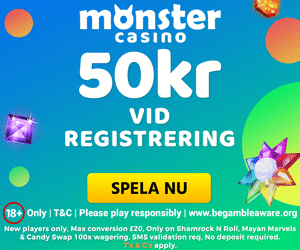 Monster casino gratis pengar - 50 SEK gratis vid registrering!
