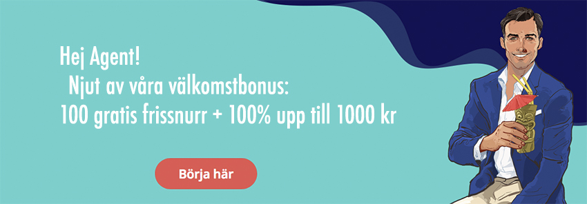 Agent Spinner casino no deposit bonus - 100 free spins utan insättning