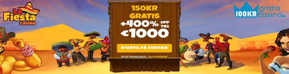 La Fiesta casino bonus code - få 150 kronor gratis med bonuskod ALLACASINON