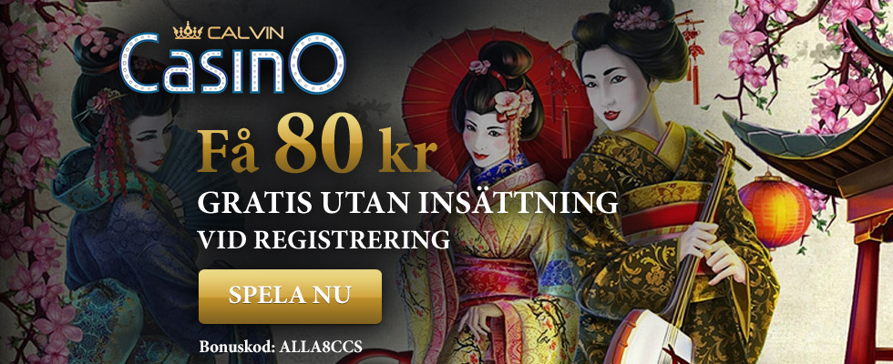 calvin casino gratis bonus - få 80 kr gratis utan insättning!