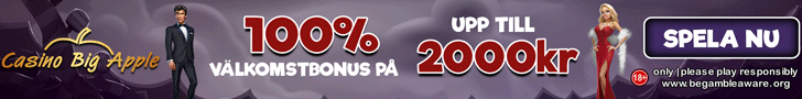 Casino Big Apple välkomsterbjudande - hämta 10 free spins gratis och 40 free spins vid första två insättningar