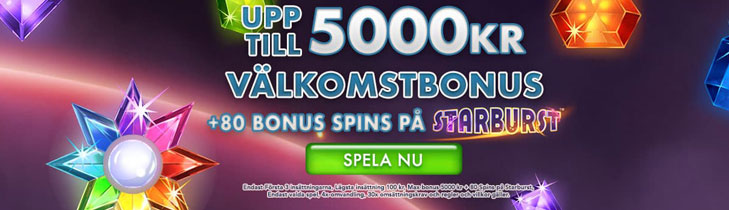 Cloud Casino välkomstbonus - upp till 5 000 kr