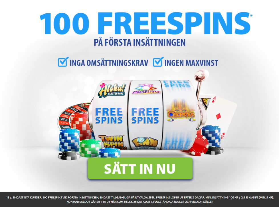 bgo casino 100 omsättningsfria free spins på första insättningen