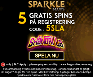 Sparkle Slots gratis free spins - hämta 5 free spins utan insättning