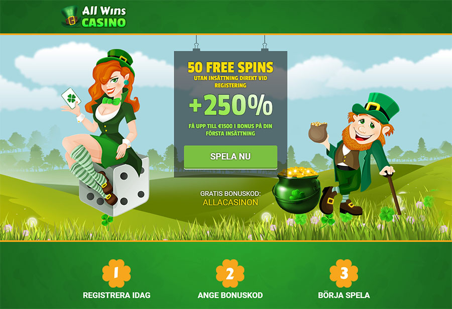 AllWins casino no deposit free spins - ange konde ALLACASINON och hämta 50 free spins helt gratis 