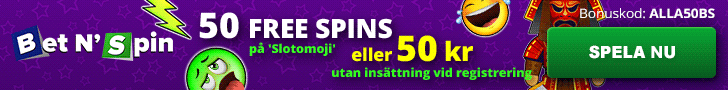 Bet N Spin no deposit - få 50 kronor helt gratis