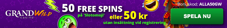 Grand WIld casino bonus codes - ange bonuskod ALLA50GW och få 50 kr gratis eller 50 freespins