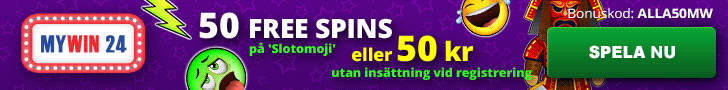 My Win 24 casino bonuskod - ange koden ALLA50MW och få 50 kr gratis