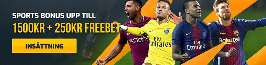 CampeonBet ger dig 250 kr i freebet med deras sportsbook välkomstbonus