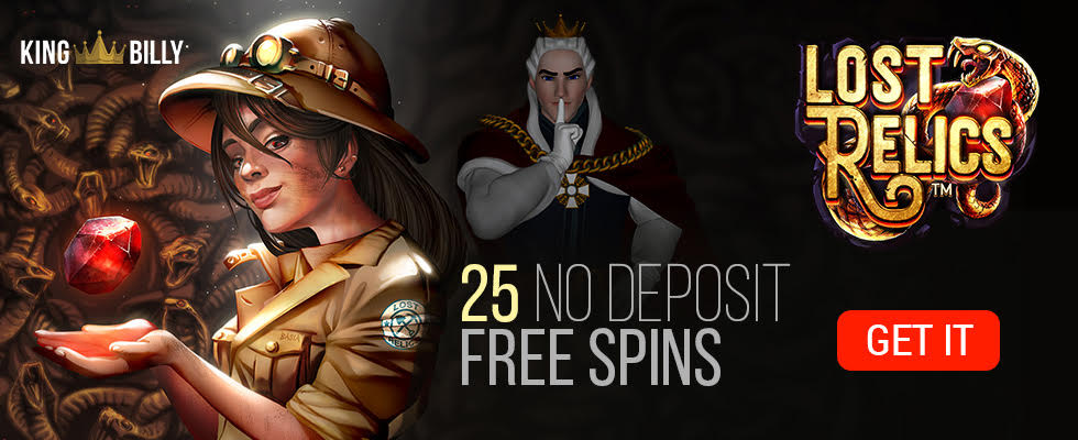King Billy casino free spins utan insättningskrav - hämta 25 free spins utan insättning