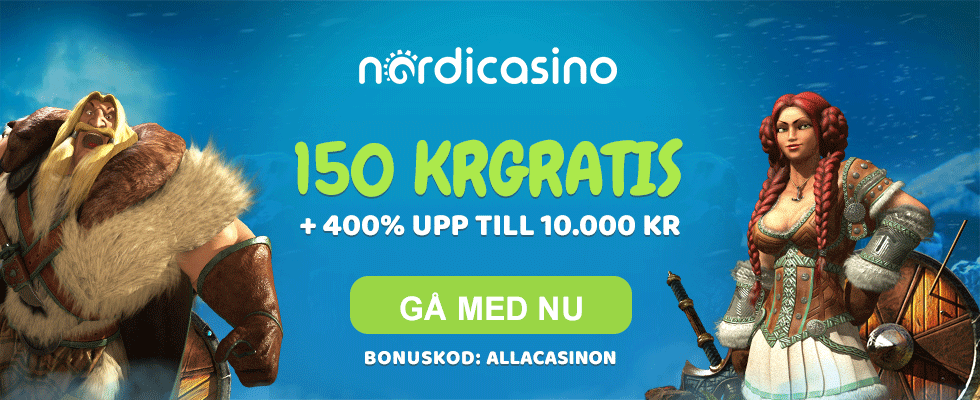 Casino bonus utan insättningskrav - få 150 kr gratis i casino bonus utan insättning hos nordicasino!