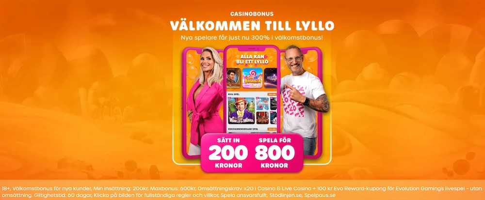 Lyllo Casino 100kr gratis